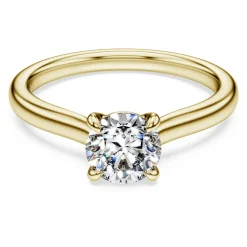 Eternity solitaire ring