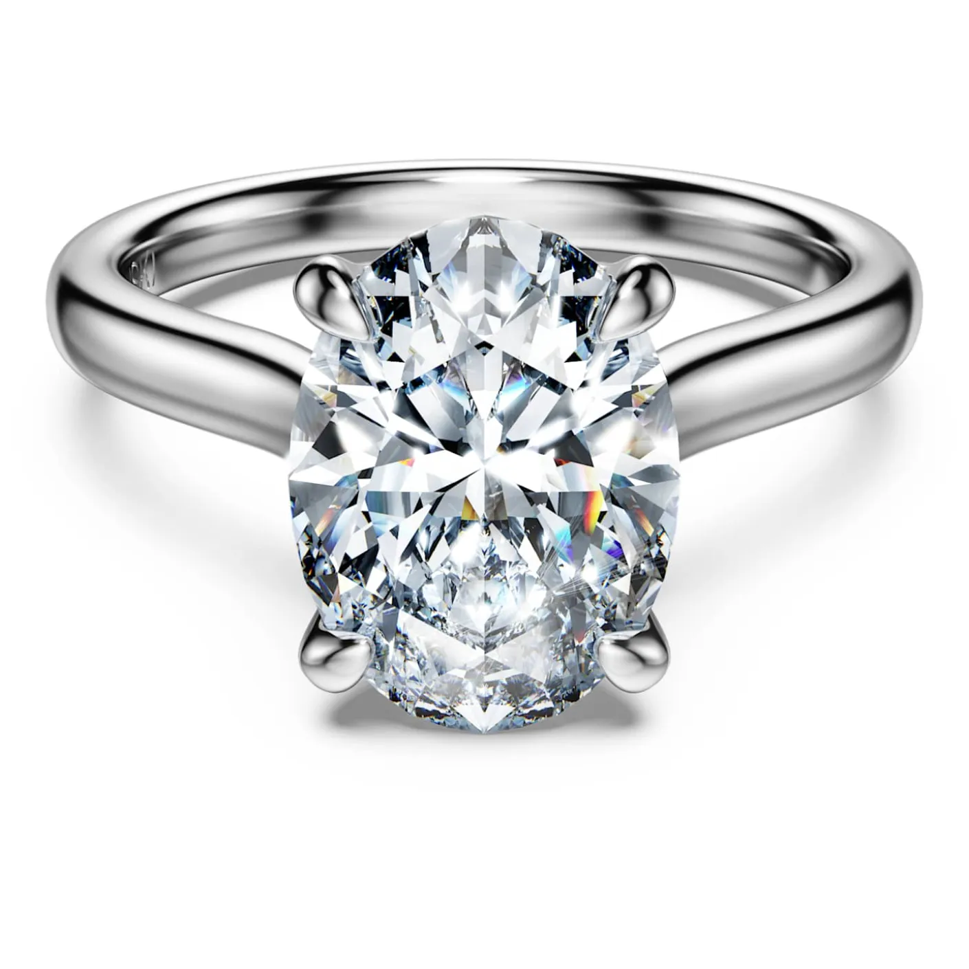 Eternity solitaire ring