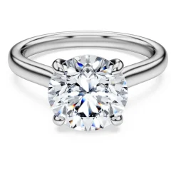 Eternity solitaire ring