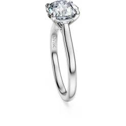 Eternity solitaire ring