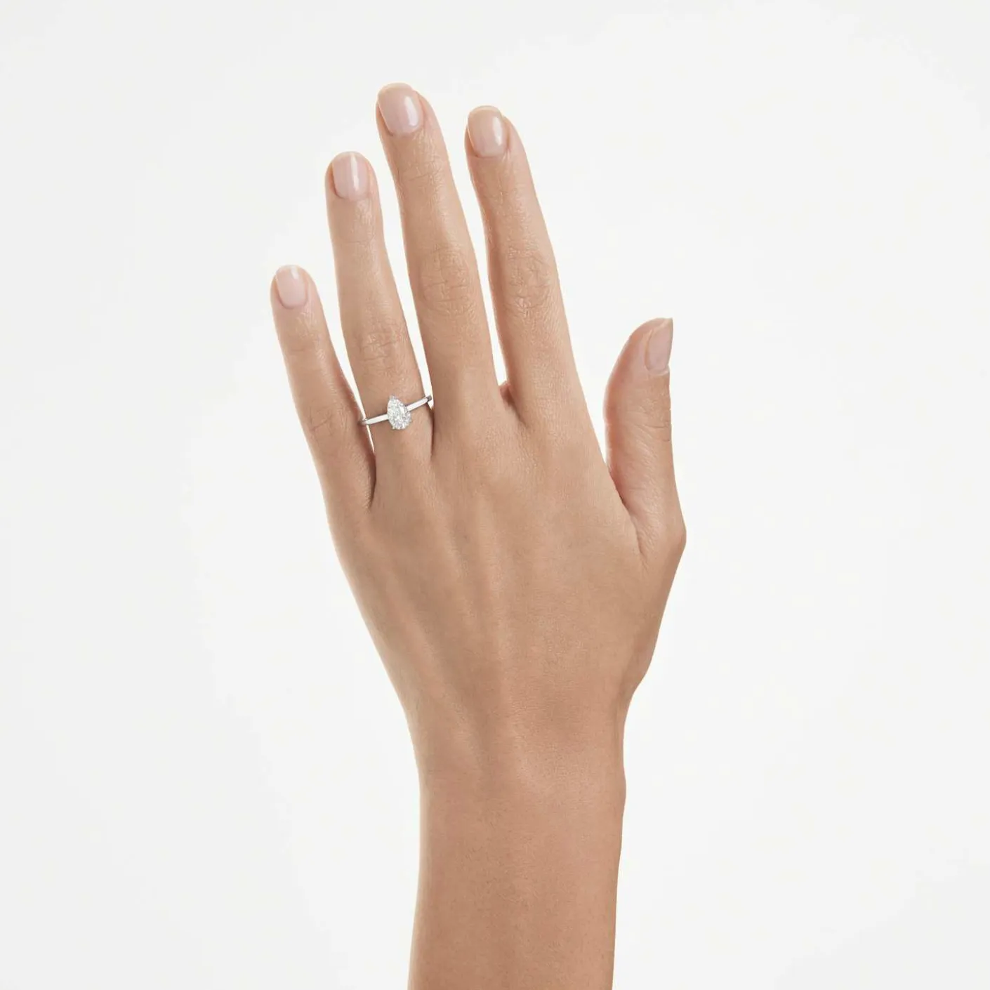Eternity solitaire ring