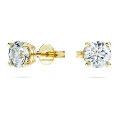 Eternity solitaire stud earrings