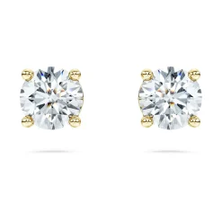 Eternity solitaire stud earrings