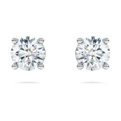 Eternity solitaire stud earrings