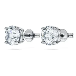 Eternity solitaire stud earrings