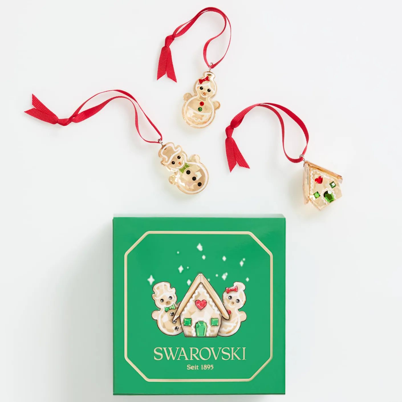 Holiday Cheers Gingerbread Ornament Set