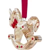 Holiday Cheers Gingerbread Rocking Horse Ornament