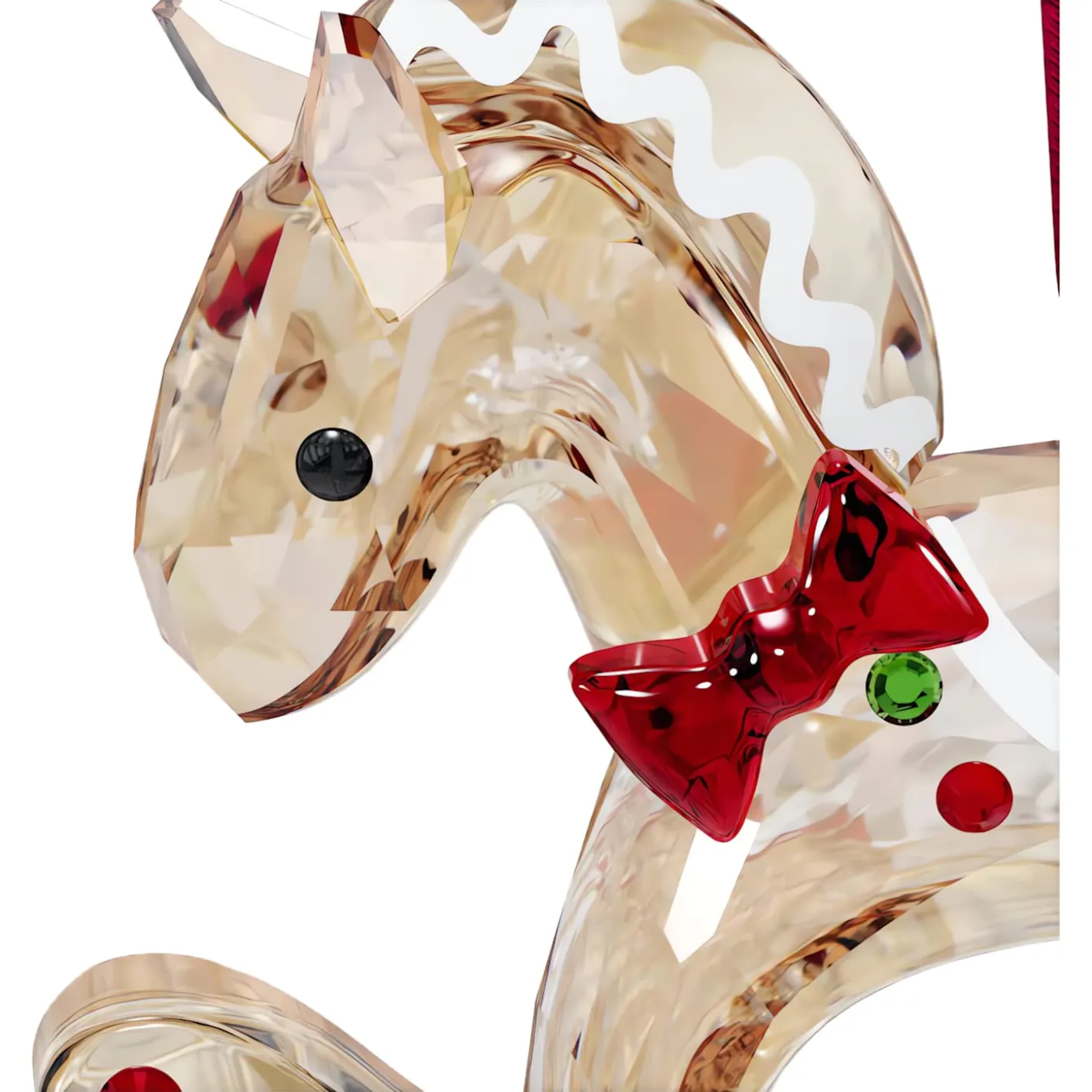 Holiday Cheers Gingerbread Rocking Horse Ornament