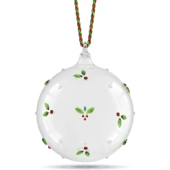 Holiday Cheers Mistletoe Ball Ornament