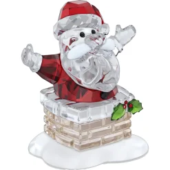 Holiday Cheers Santa Claus and Chimney