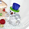 Holiday Cheers Tree and Snowman Ball Ornament