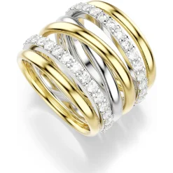Hyperbola cocktail ring