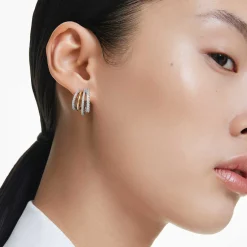Hyperbola hoop earrings
