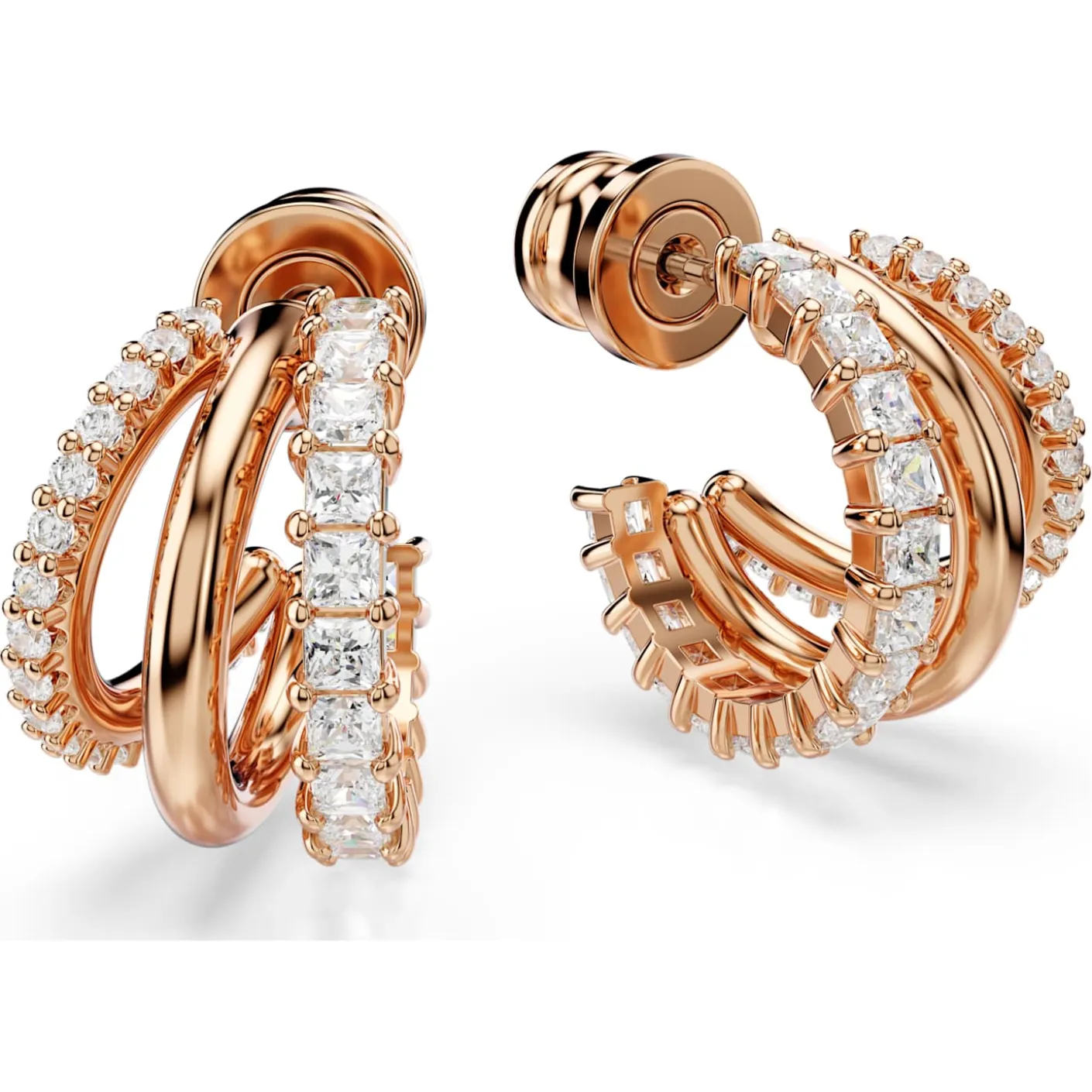 Hyperbola hoop earrings