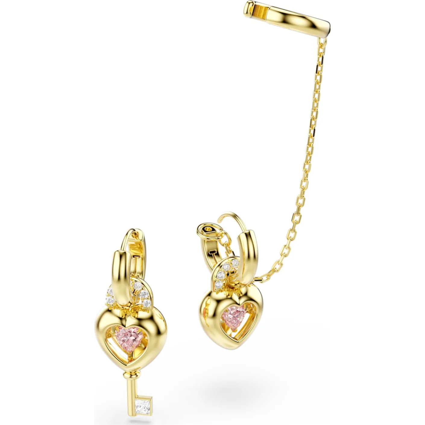 Idyllia drop earrings with ear cuff