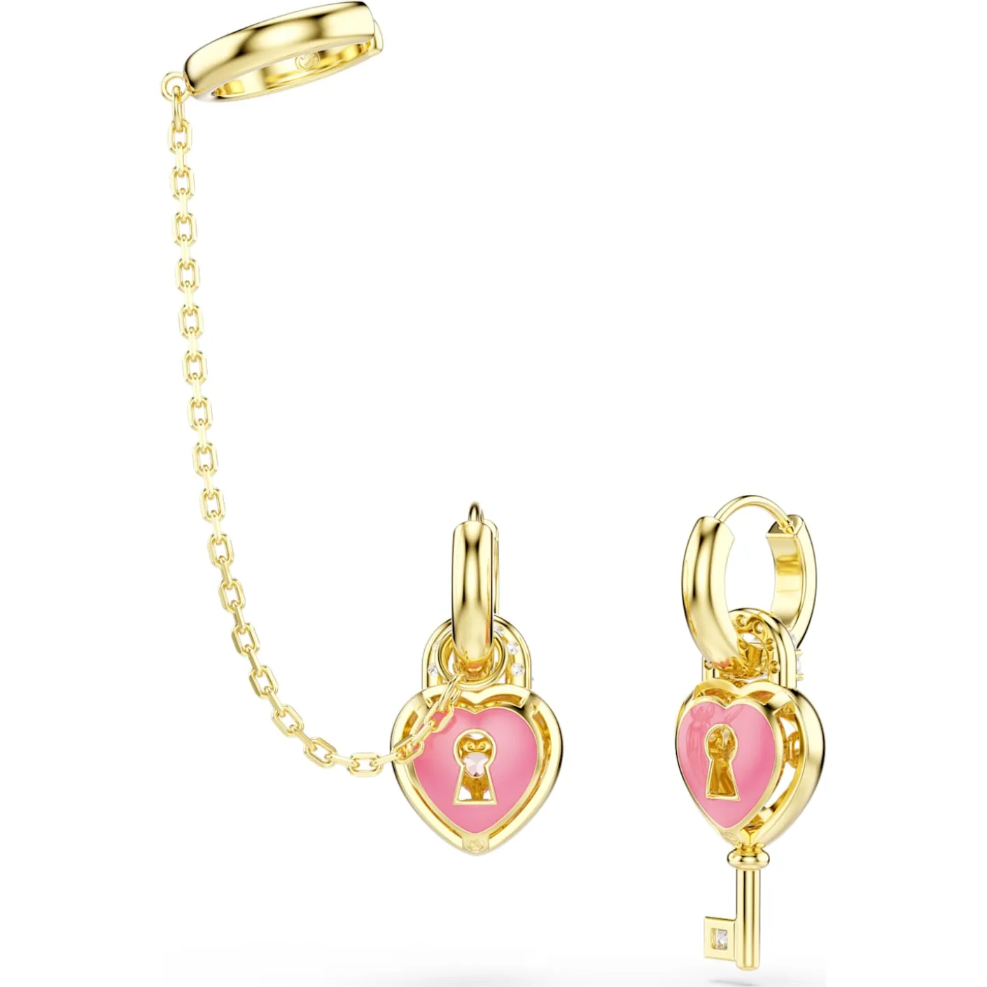 Idyllia drop earrings with ear cuff