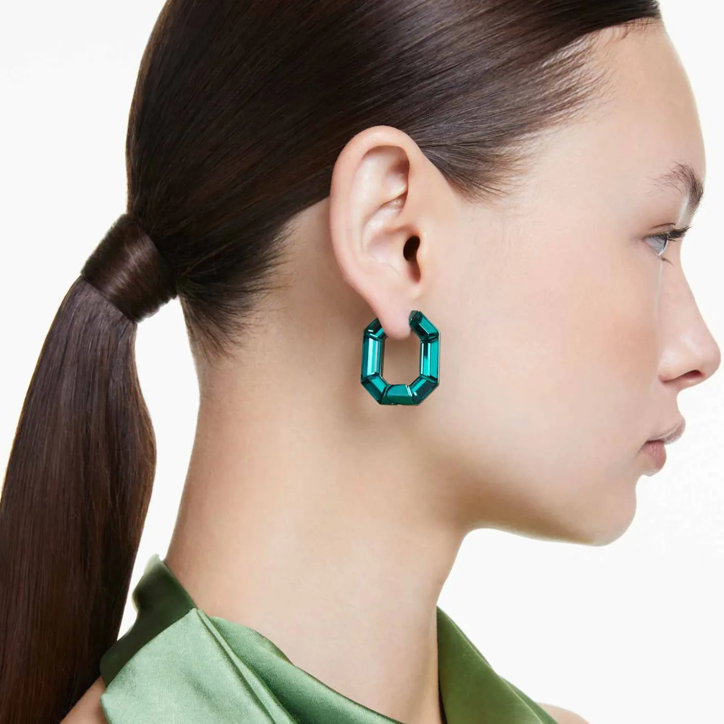 Lucent hoop earrings