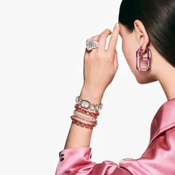 Lucent hoop earrings