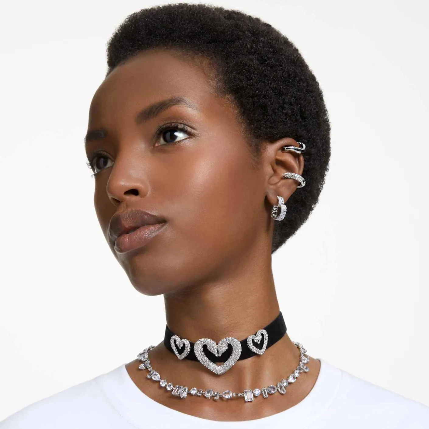 Matrix hoop earrings