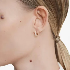 Matrix hoop earrings