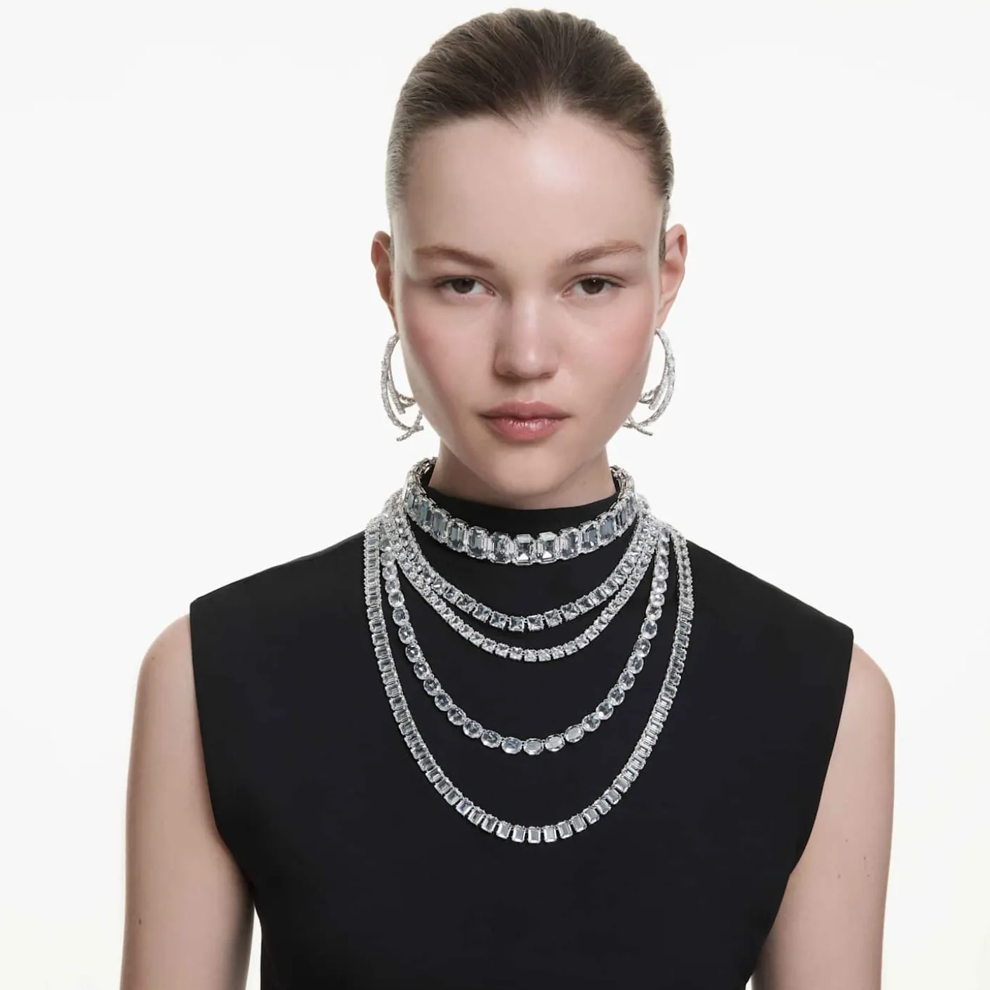 Matrix hoop earrings