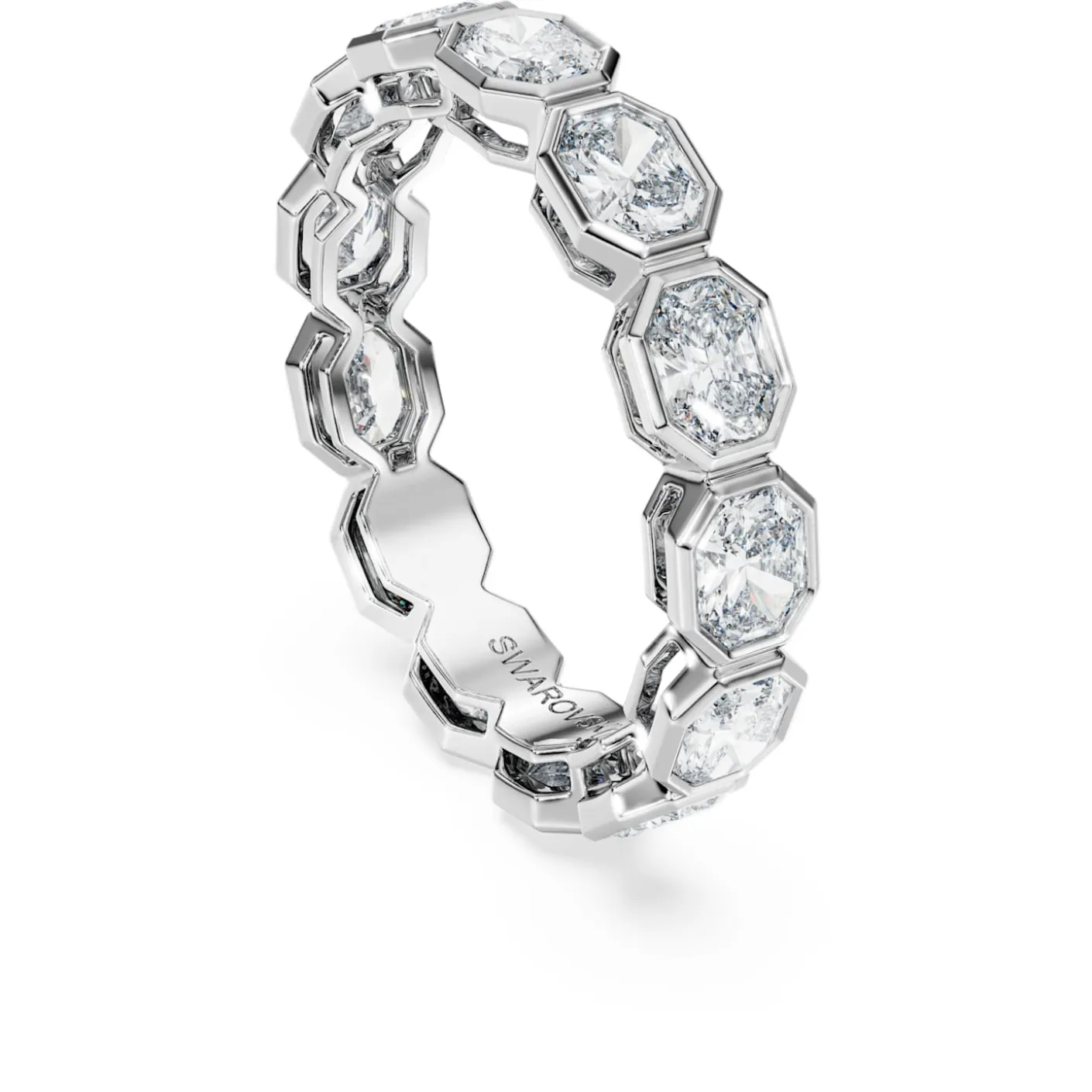 Octagon band ring