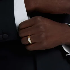 Octagon band ring