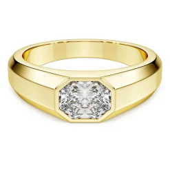 Octagon band ring
