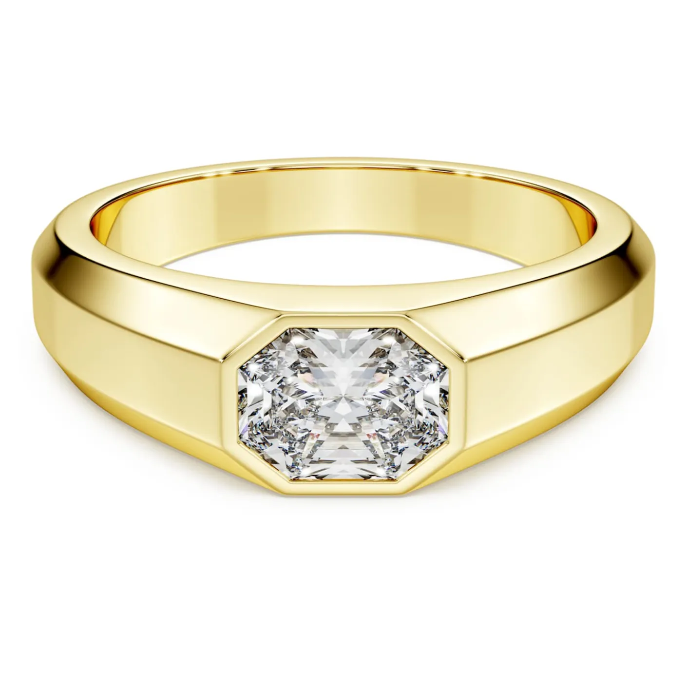 Octagon band ring