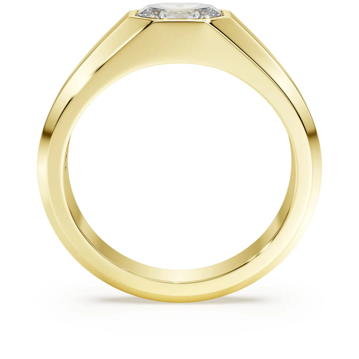 Octagon band ring