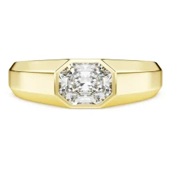 Octagon band ring