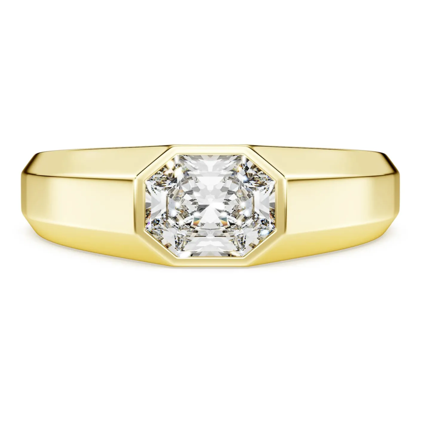 Octagon band ring