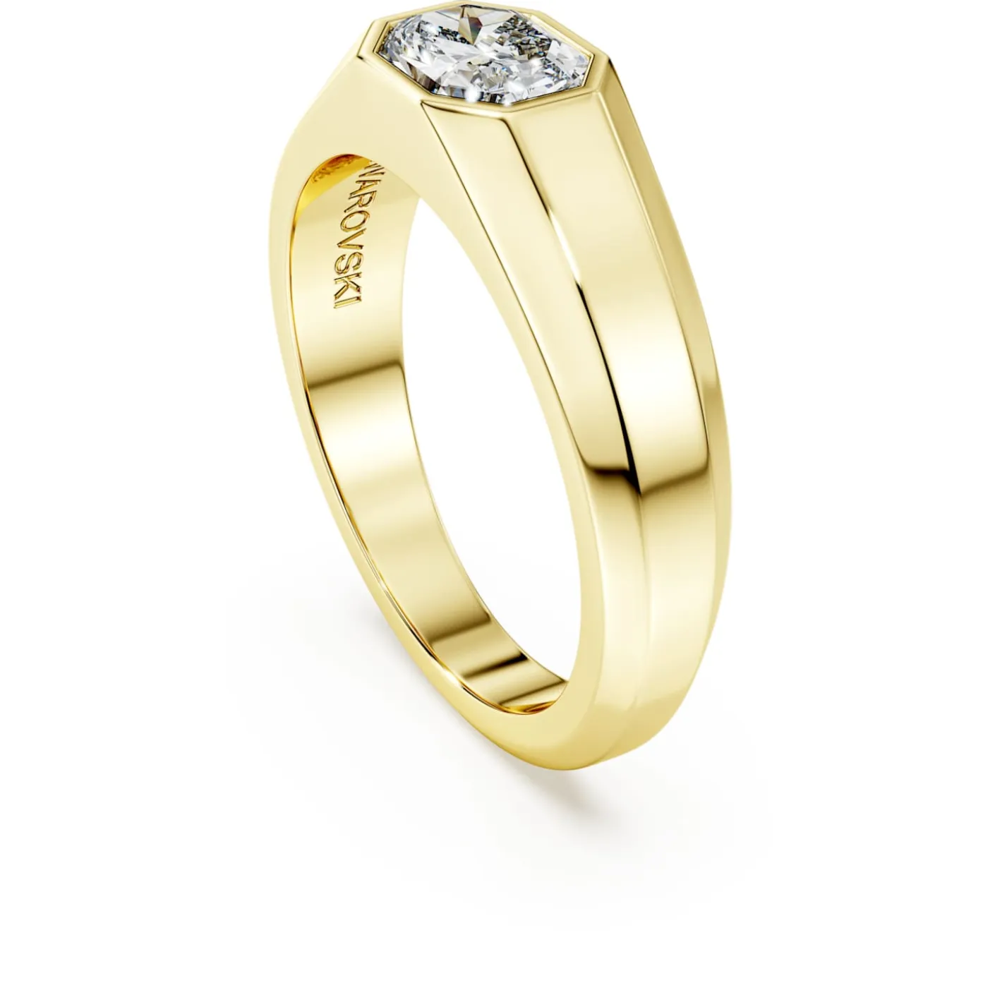 Octagon band ring