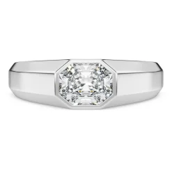 Octagon band ring