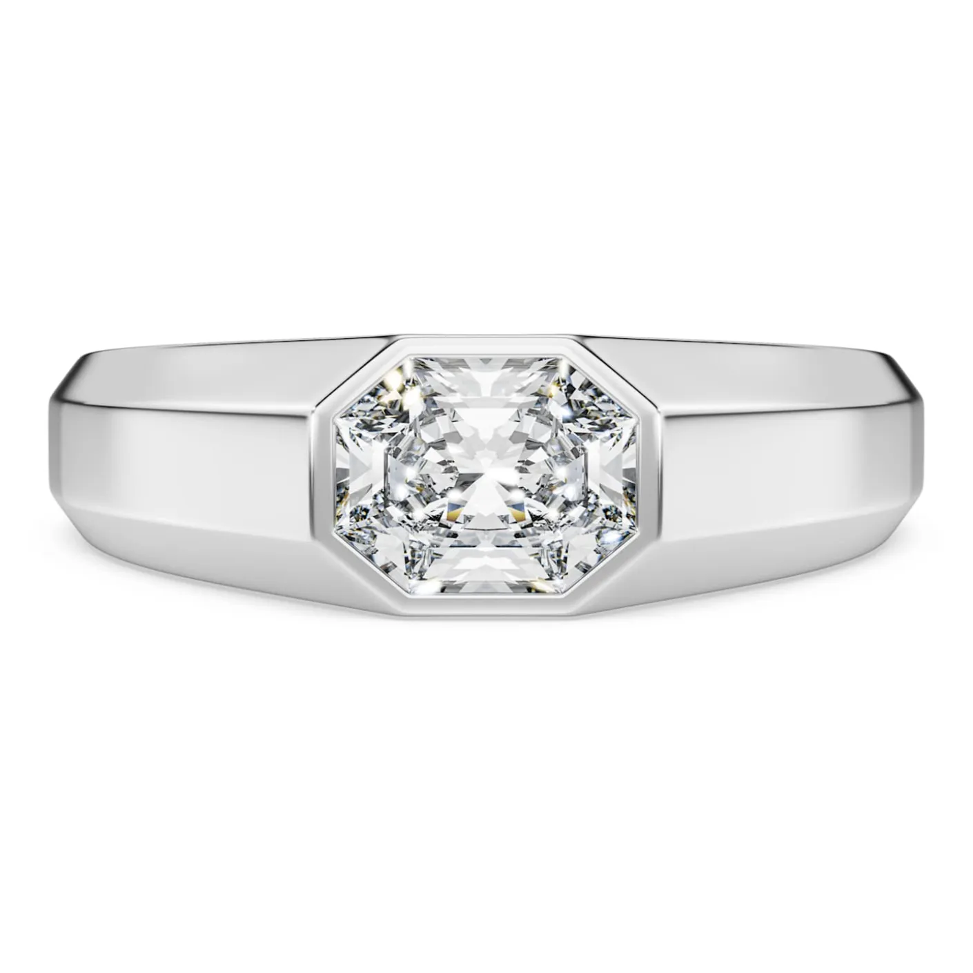 Octagon band ring
