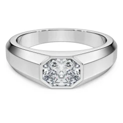 Octagon band ring
