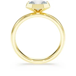 Octagon bezel ring