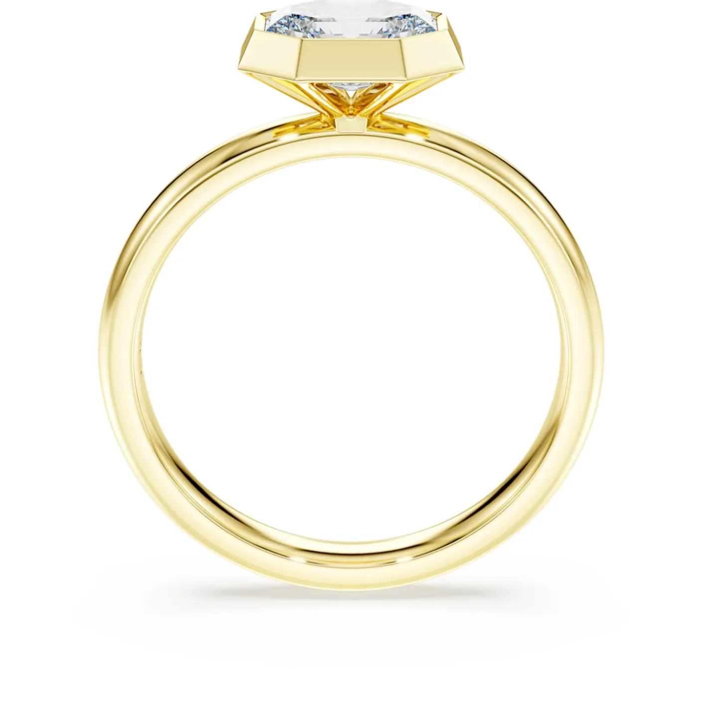 Octagon bezel ring