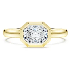 Octagon bezel ring