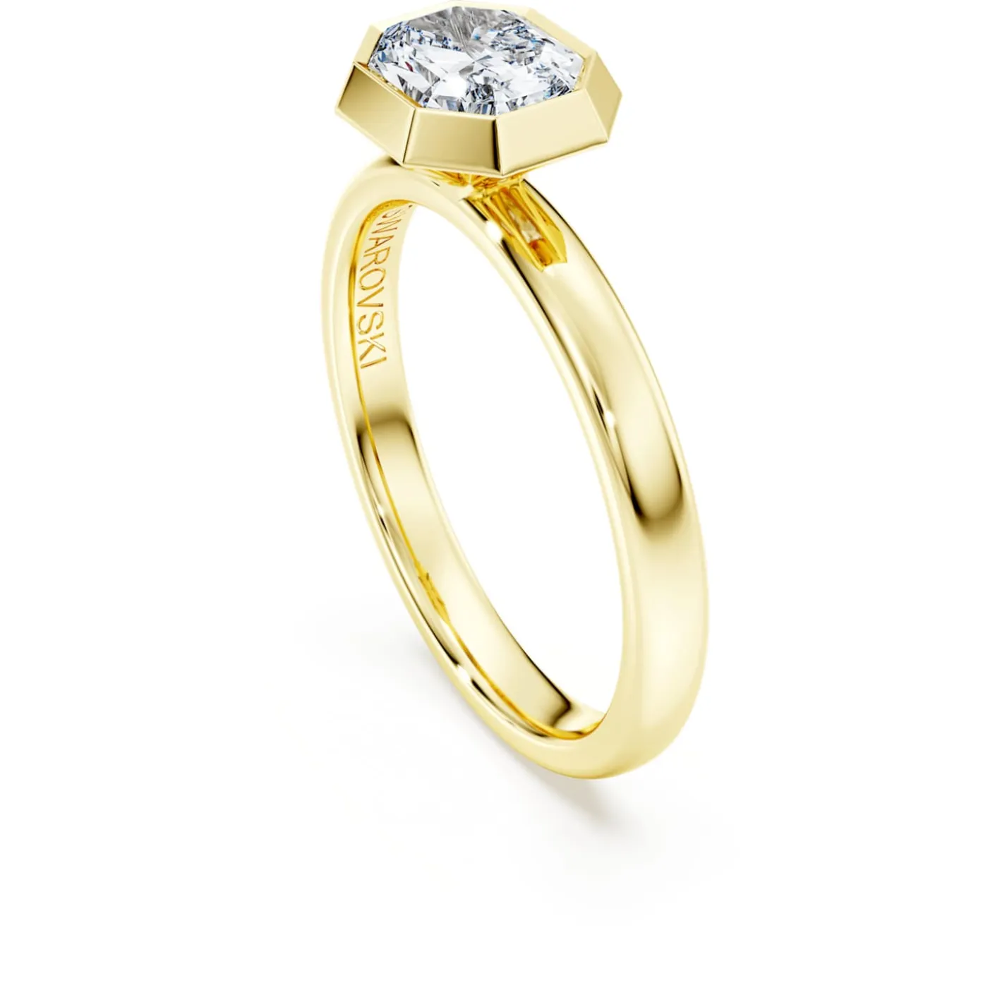 Octagon bezel ring