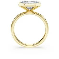 Octagon bezel ring
