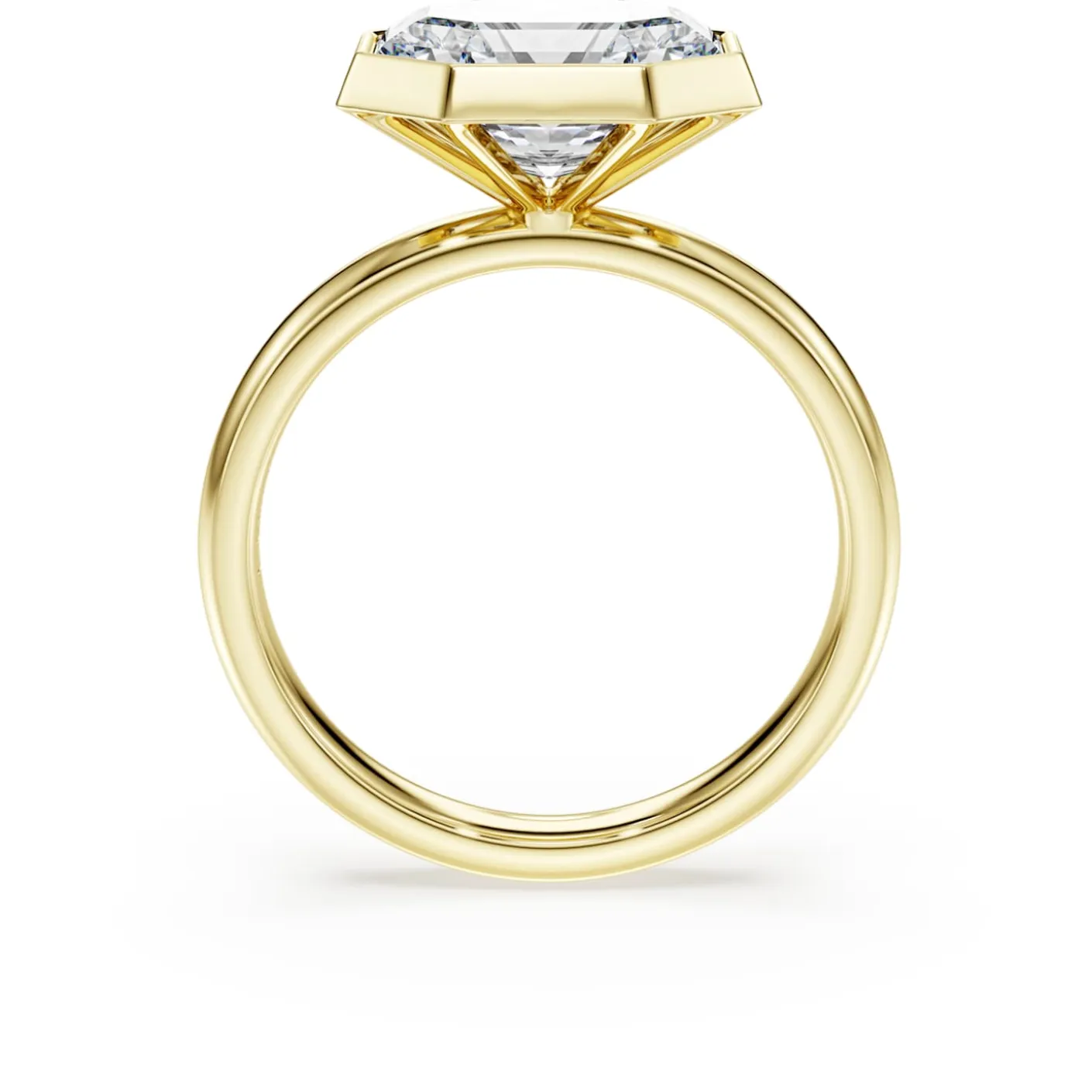 Octagon bezel ring