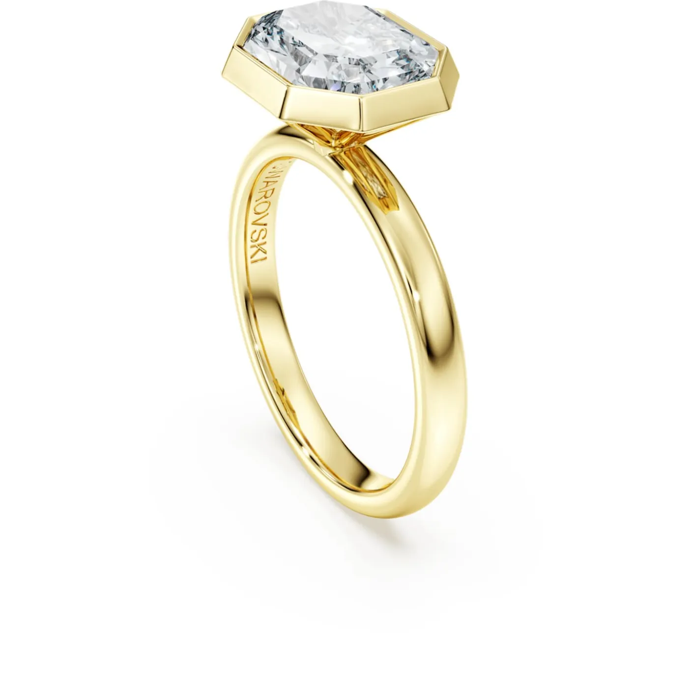Octagon bezel ring