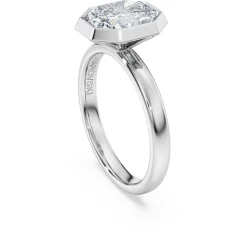 Octagon bezel ring