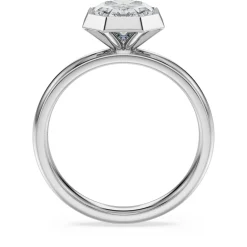 Octagon bezel ring