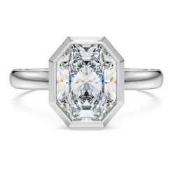 Octagon bezel ring