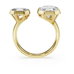 Octagon bezel ring