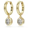 Octagon drop earrings