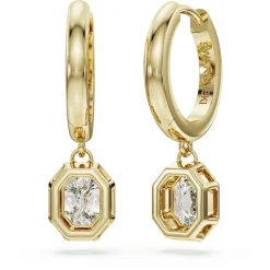 Octagon drop earrings