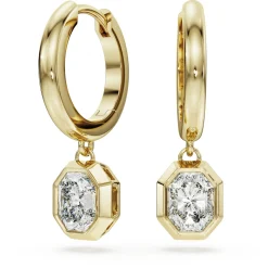 Octagon drop earrings